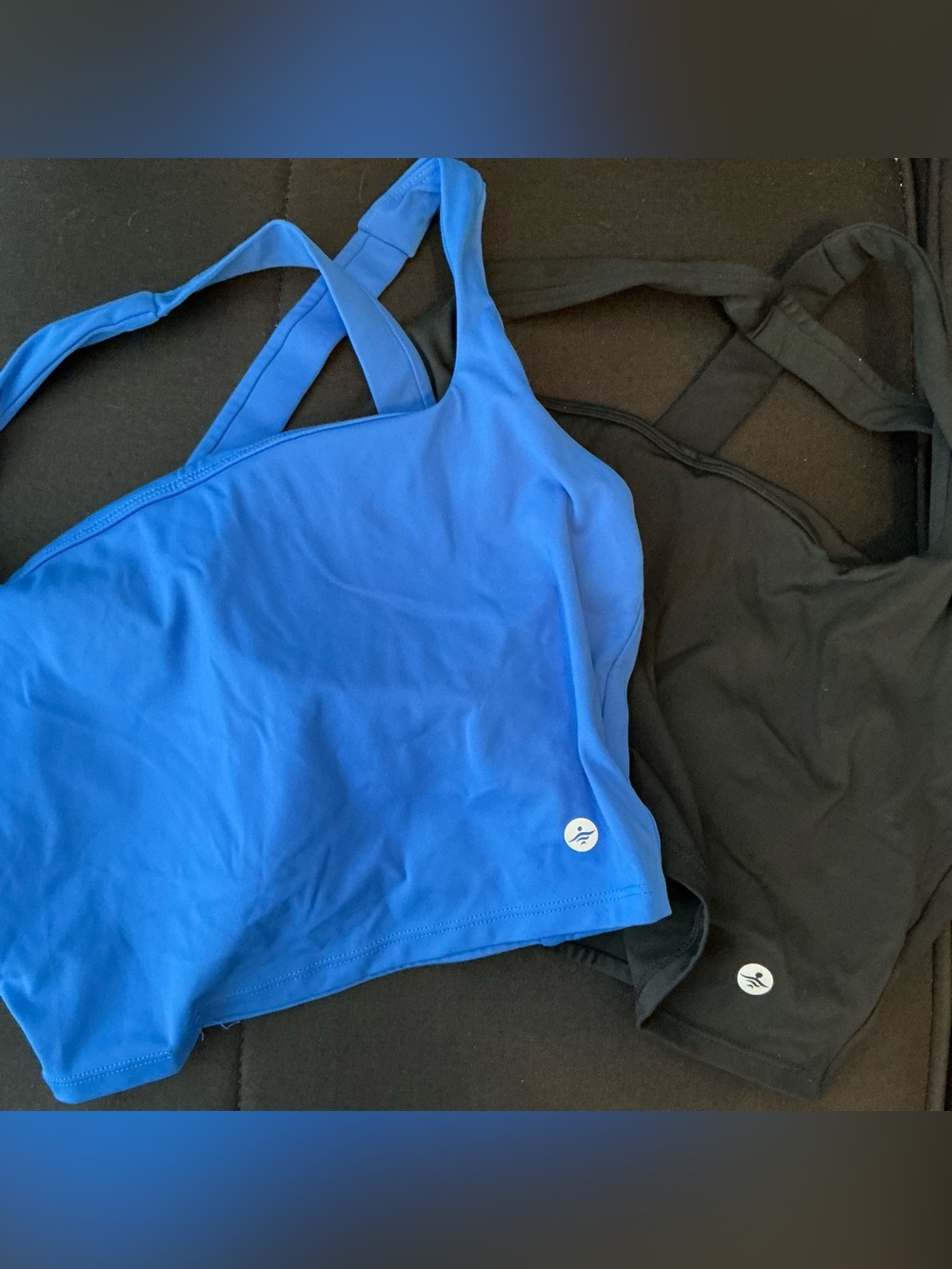 SoftlyZero Airy Square Neck Cropped Cool Touch Yoga Tank Size Small